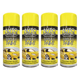 4X Auto Extreme Yellow Spray Paint 400ml Spray Paint